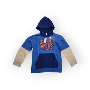Old Navy New York Knicks Basketball Boys Hoodie Size M (8) Blue New - Picture 1 of 2