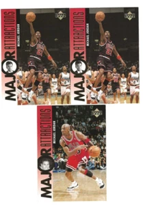 1995 Upper Deck Major Attractions Michael Jordan 3 Card Lot - Bild 1 von 1