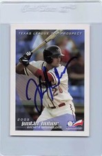 2005 Grandstand Justin Huber Wichita Wranglers Signed Auto *G9905
