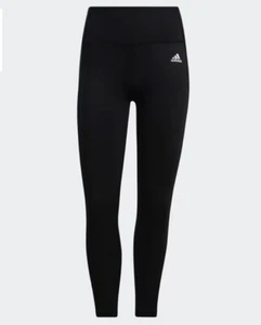 Adidas leggings Women's XS Black Circuit Solid 7/8 New F110 - Picture 1 of 4
