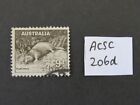 AUSTRALIA 1943 9d Platypus. ACSC variety 206d "Weak entry under PLATYPUS"
