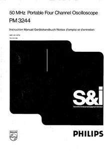 Manual de servicio Philips PM 3244  - Imagen 1 de 1