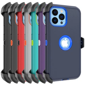 Für iPhone 13 12 11 Pro XR XS Max Blet Clip Holster Hülle Robust Robust Cover - Bild 1 von 20