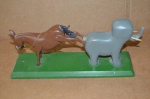 Vintage! Wahl Holz Esel & Elefant politische Parteien - Bild 1 von 6