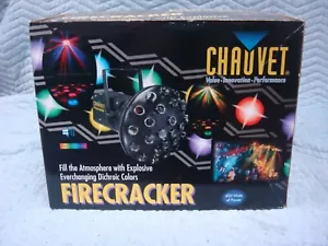 (1) CHAUVET FIRECRACKER CH320 MULTI-COLOR ROTATING DISC EFFECT LIGHT LAMP 110V - Picture 1 of 4