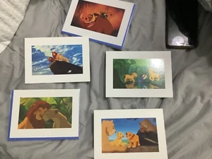 5 x Tarjetas de felicitación en blanco con impresión fina Disney El Rey León El Grupo de Arte nuevas - Imagen 1 de 11
