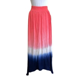 NWT Time and Tru Pink Women’s Handkerchief relaxed Maxi Skirt Casual Size XL XG - Picture 1 of 10