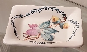 Vintage Axe Vale Pottery Pin Dish Hand Painted Devon Torquay Retro Studio - Picture 1 of 11