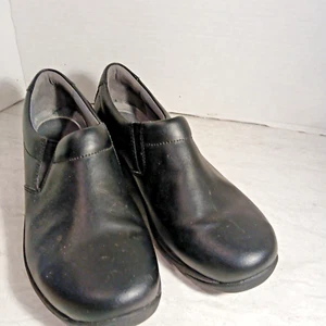 Black Dansko Slip Resistant Ellie Loafer Platform Shoes Size 8.5 Made in 01-2019 - Picture 1 of 10