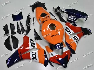 For 08-11 CBR1000RR Blue Orange Repsol ABS Injection Mold Bodywork Fairing Kit - Picture 1 of 9