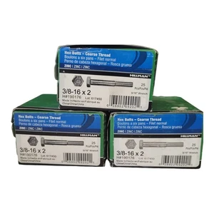 Perno hexagonal Hillman - Rosca gruesa 3/8-16 x 2 (3 cajas) - Imagen 1 de 3