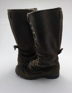 Mujeres Timberland Wheelwright Botas Altas de Encaje Impermeables Marrón Oscuro Gamuza Talla 9 - Imagen 1 de 7