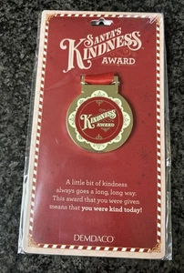 Demdaco Santa's Kindness Award Medal Christmas Prize Stocking Gift - Picture 1 of 3