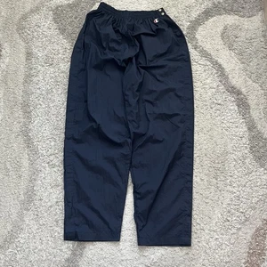 Vintage Champion Track Pants Men's Size M Snap Button Tearaway Navy Y2K - Picture 1 of 6