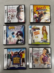6 Juegos Nintendo DS Moda Caballos Perros Hanah Montana High School Musical Rock - Imagen 1 de 3