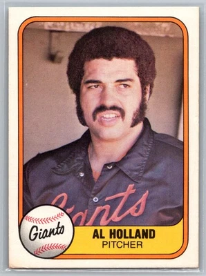 Al Holland 1981 Fleer San Francisco Giants #445 RC - Image 1 of 2