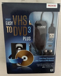 Roxio Easy VHS to DVD 3 Plus Converter Transfer Home Videos 251000 NewSealed - Picture 1 of 8