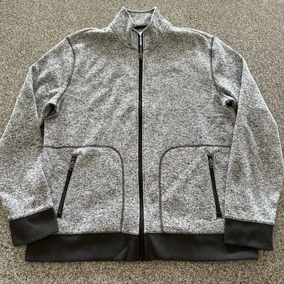 Куртка мужская Sonoma XL флисовая на молнии супермягкая вересковый серый свитер - Изображение 1 из 4