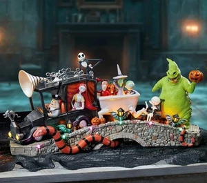 Disney Pesadilla Antes De Navidad Coche Alcalde Escena Luces Música Halloween - Imagen 1 de 7