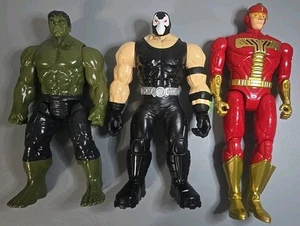 Lot of 3 Large Action Figures – Hulk, Iron Man, Bane – 10–12" Marvel & DC... - Picture 1 of 2