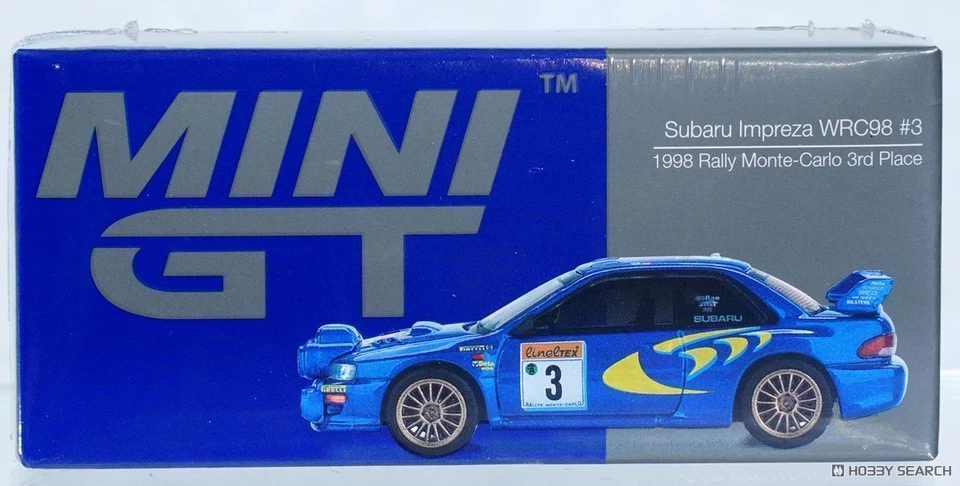 Mini GT Subaru Impreza WRC98 3 - 1998 Rally Montecarlo 3rd place - sealed - Immagine 1 di 2