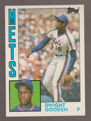 Tarjeta de novato intercambiada Topps Dwight Gooden 1984 #42T SP RC Set Break VER ESCANEOS A7 Foto 1 de 2