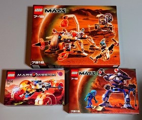 LEGO Mars Exploration 3-Set #7316 #7313 #7694 Unopened Rare Space Minifigs