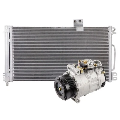 Compresor de aire acondicionado para Mercedes-Benz CLK320 2004 2005 con condensador de aire acondicionado y secador TCP Foto 1 de 3