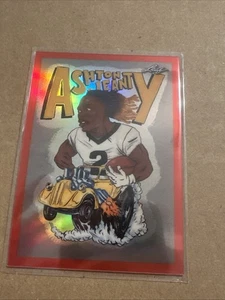 2025 Leaf Metallic Imaginations Hot Rod #2 RC Refractor RED /199 Ashton Jeanty - Picture 1 of 2