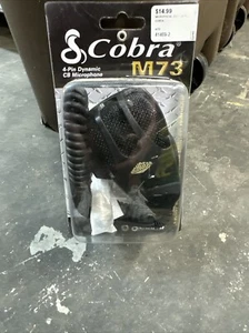 Cobra M73SL Dynamic CB Radio 4-Pin Handheld Mic Microphone Black Genuine - Zdjęcie 1 z 6
