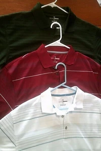 GRAND SLAM Men's Golf Polo Shirt (Lot of 3) Red Green White Golf Shirts Sz L / G - Picture 1 of 7