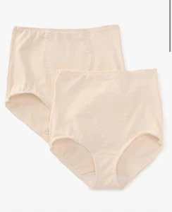 NEW 2 Bali Shapewear Double Support Light Control Brief Lace M - Picture 1 of 4