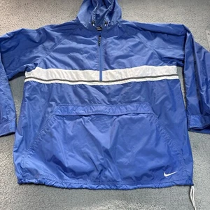 Vintage Nike Windbreaker Jacket Spellout Blue Men’s Xl Baggy Y2k - Picture 1 of 11
