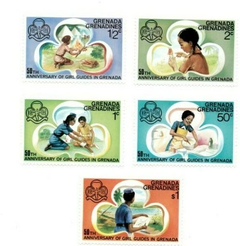 FULL SHEETS Grenadines 1976 161-5 - Girl Guides - Set of Sheets - MNH Cover
