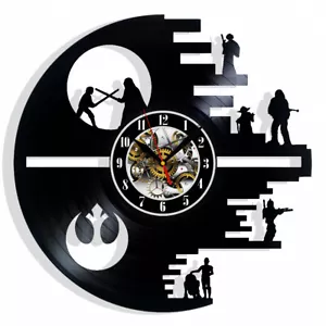 Star Wars Vinyl Wall Clock Art Home Room Decor Gift Birthday Holiday Desing - Picture 1 of 5