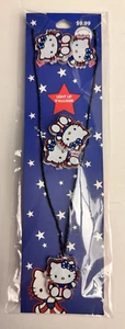 Claire's Hello Kitty patriotisch 4. JULI leuchtende Halskette über Kopf lang NEU VERSIEGELT - Bild 1 von 8
