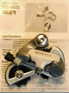Desviador trasero mech Shimano A452 SS / 7 sp - bicicleta NUEVO DE LOTE ANTIGUO L'eroica - Imagen 1 de 4