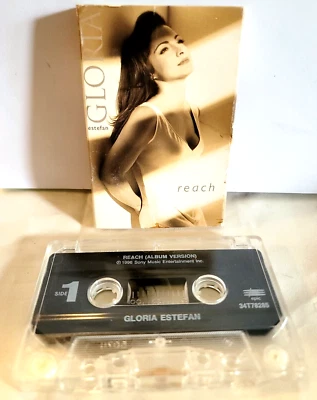 Gloria Estefan - Reach Album Version 1996 Cassette Tape Single Epic Records  - Image 1 of 4