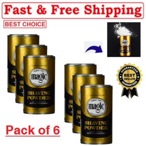 (6 Pk)Softsheen-Carson Men Magic Razorless Shaving Hair Removal Powder,Fragrant - Picture 1 of 7