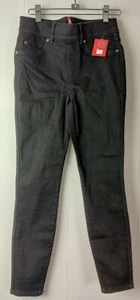 Spanx Women's Black Skinny Jeans Petite Stretch Elastic Waist Size XS/TP 20278Q - Picture 1 of 10