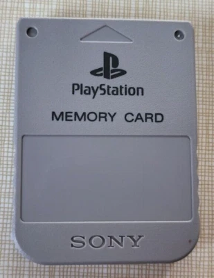 Playstation 1 PS1 Official OEM 15 Block Memory Card SCPH-1020 TESTED US SELLER - Image 1 of 2