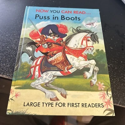 Puss In Boots, Now You Can Read Book,1985 ((Lucy Kincaid) Hardcover Foto 1 de 4