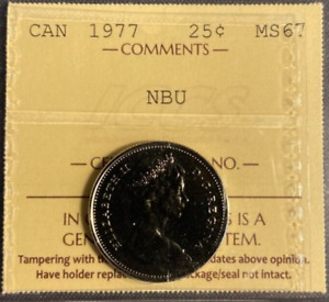 Canada - 25 cents - 1977 - NBU - ICCS Certified - MS- 67