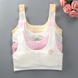 5 Pack Girls Teen Bra Girl Top Vest Sport Underwear Training Bras 12-14 Year - Picture 1 of 11