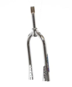 Horquilla rígida de 18"" Boomerang Design BMX/Bicicleta con dirección roscada de 1"" - plateada - Imagen 1 de 4