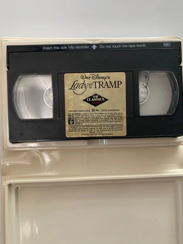 Walt Disney’s Lady and the Tramp VHS Black Diamond Edition - Image 1 of 1