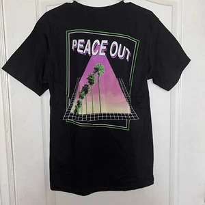 Camiseta Empyre Hombre Manga Corta "Peace Out" Negra Nueva Talla M (T962) - Imagen 1 de 4