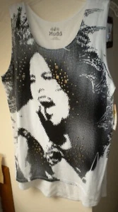 Mudd Junior Sleeveless Relaxed Fit Studded Graphic Scoop Neck Tunic Top. Lg  - Picture 1 of 7