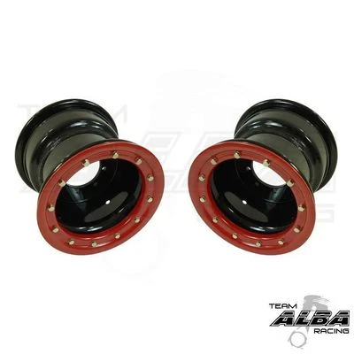 Ruedas traseras Beadlock Kawasaki KFX 400 KFX 450R 8x8 3+5 4/110 Alba Racing BR Foto 1 de 2