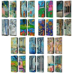 OFFICIAL WYANNE NATURE 2 LEATHER BOOK WALLET CASE FOR HTC PHONES 1 - Picture 1 of 7